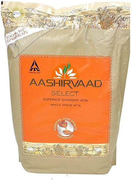 Grofer Bazar- Aashirvaad Select Superior Sharbati Atta 20Lbs