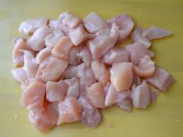 Boneless Chicken Breast(Cut into Pieces) 1-2Lbs