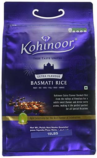 Kohinoor Blue Extra Flavor Basmati Rice 10Lbs