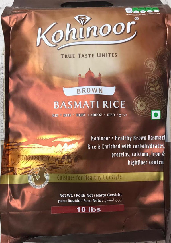 Kohinoor Brown Basmati Rice 10Lbs