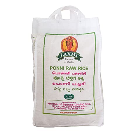 Laxmi Ponni Raw Rice 10Lbs