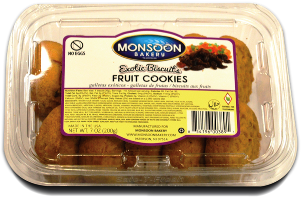 Monsoon Bakery Fruit Cookies 200gms