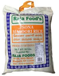 Get Raja Foods Sona Masoori Rice from Indian Grocery Store | Buy your Indian Grocery from Grofer Bazar