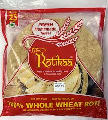 Rotika Whole Wheat Roti Big 25Pcs