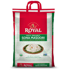 Royal Organic Sona Masoori Rice 20Lbs