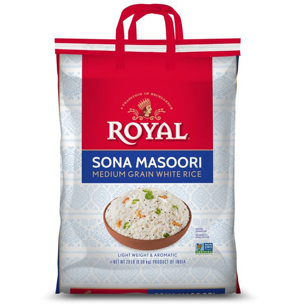 Buy Royal Sona Masoori Rice 20Lbs From your Desi Shop